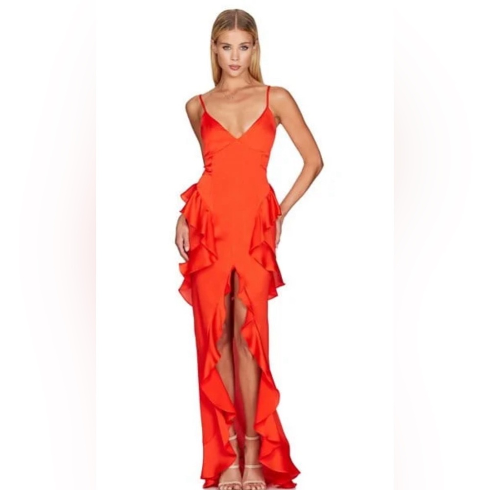 Nookie Orange Maxi Dress. Size XS
